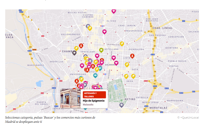 mapa de los negocios de madrid 